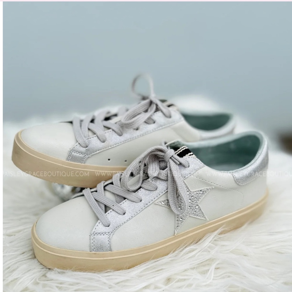 NWB SHUSHOP Reba Crystal Sneakers - Size 9